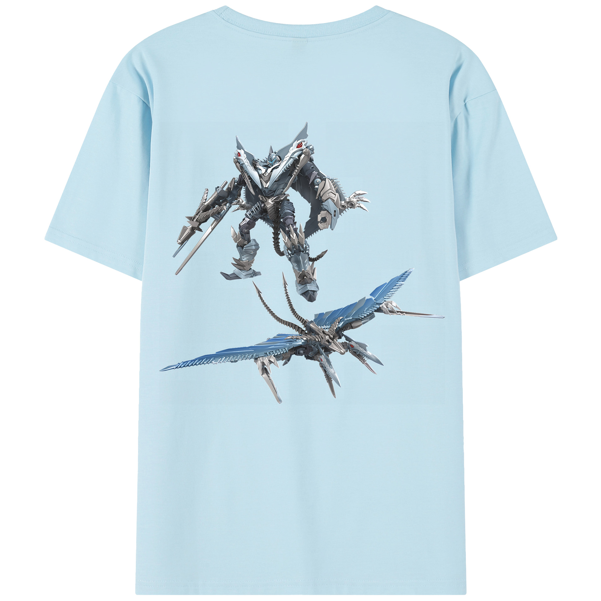 （画像用） Transformers トランスフォーマー 綿100％半袖Tシャツ（背面プリント）